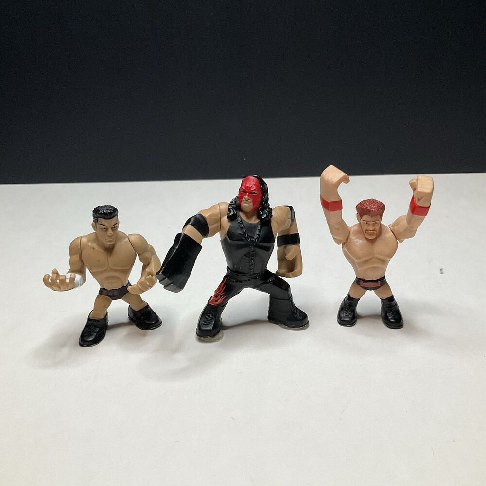 WWE Rumblers Mini Wrestlers Figures Cody Rhodes, Kane, Sheamus Lot of 3